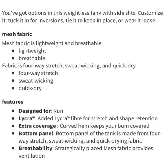 LULULEMON | Twist & Train Tank Top Black Lace Women’s Size Medium 8-10 - Picture 12 of 13